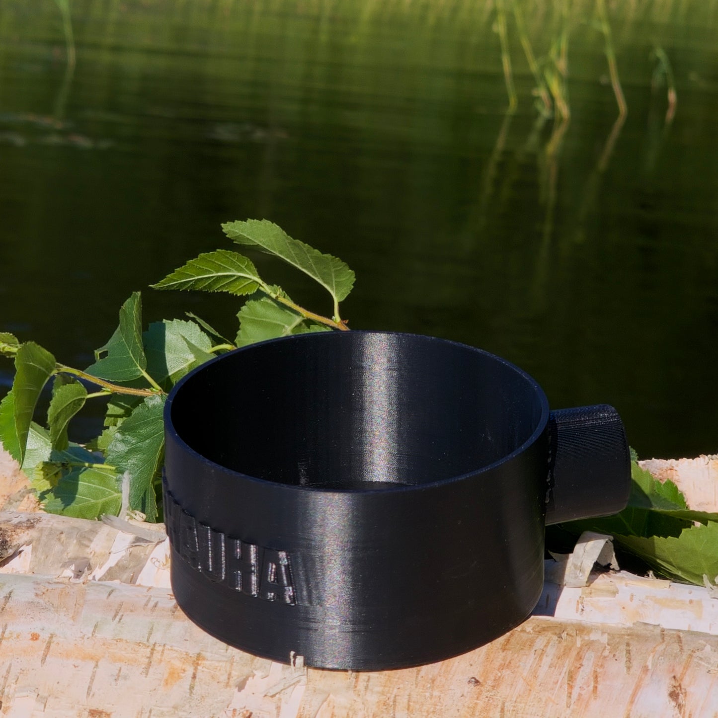 オラヴァラドル(ロウリュ用柄杓、ノーマル、ブラック)4穴の交換用ベース付き