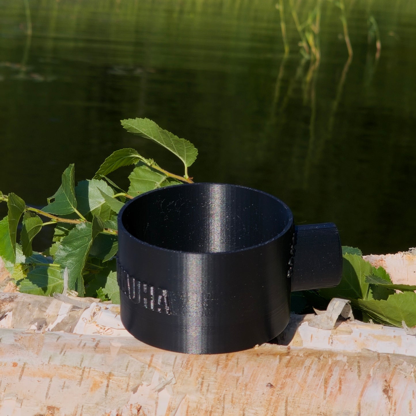 オラヴァラドル(ロウリュ用柄杓、スモール、ブラック)3穴の交換用ベース付き