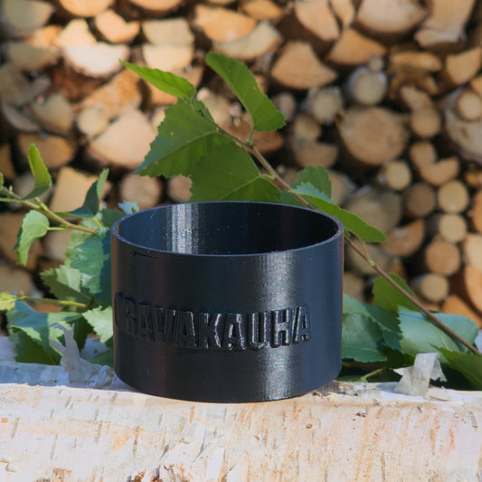 オラヴァラドル(ロウリュ用柄杓、スモール、ブラック)3穴の交換用ベース付き