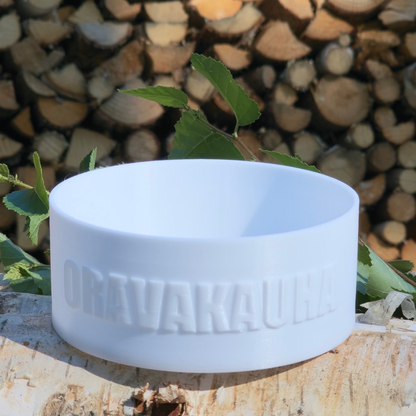 オラヴァラドル(ロウリュ用柄杓、ラージ、ホワイト)6穴の交換用ベース付き