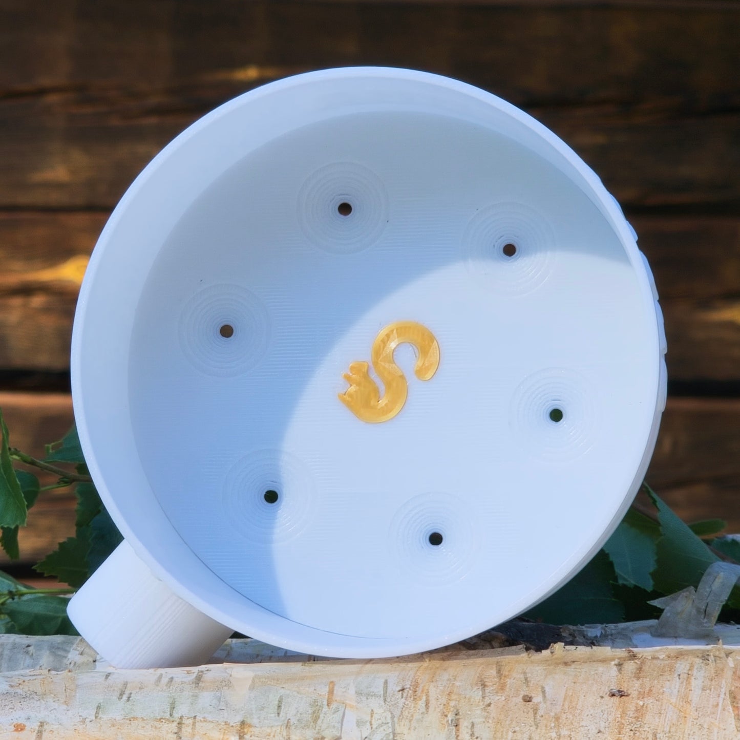 オラヴァラドル(ロウリュ用柄杓、ラージ、ホワイト)6穴の交換用ベース付き