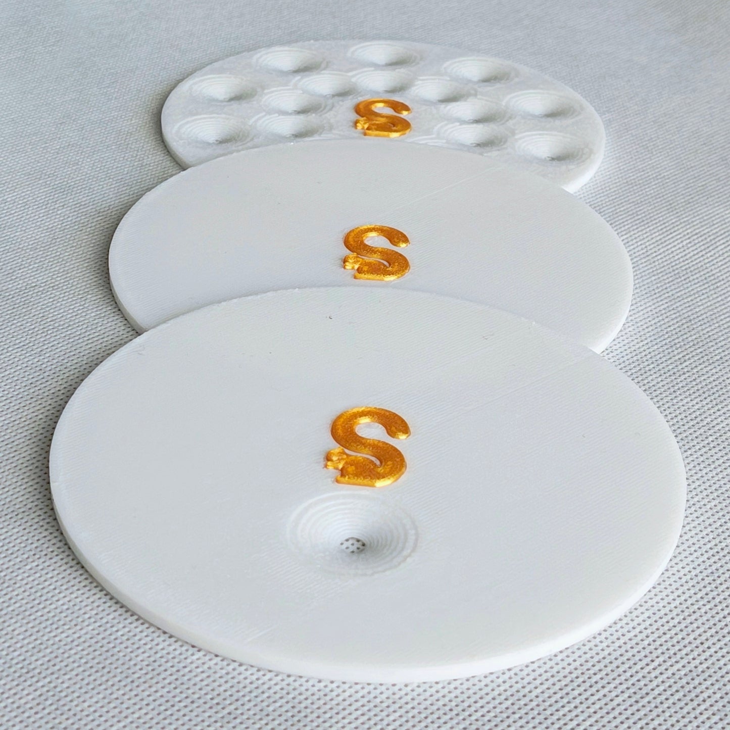 交換用底部プレート、3枚(ラージ、ホワイト)