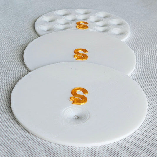 交換用底部プレート、3枚(ラージ、ホワイト)