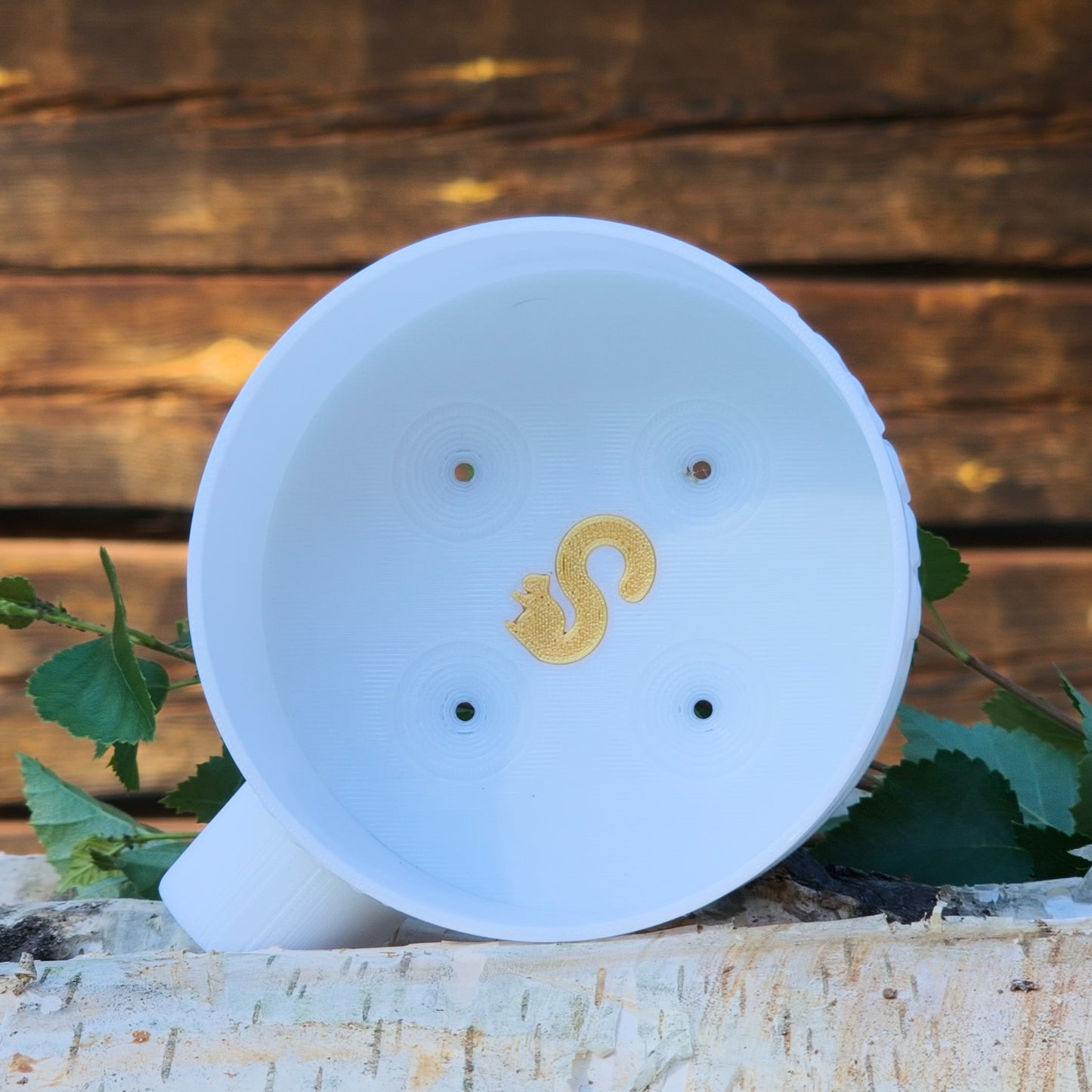 オラヴァラドル(ロウリュ用柄杓、ノーマル、ホワイト)4穴の交換用ベース付き