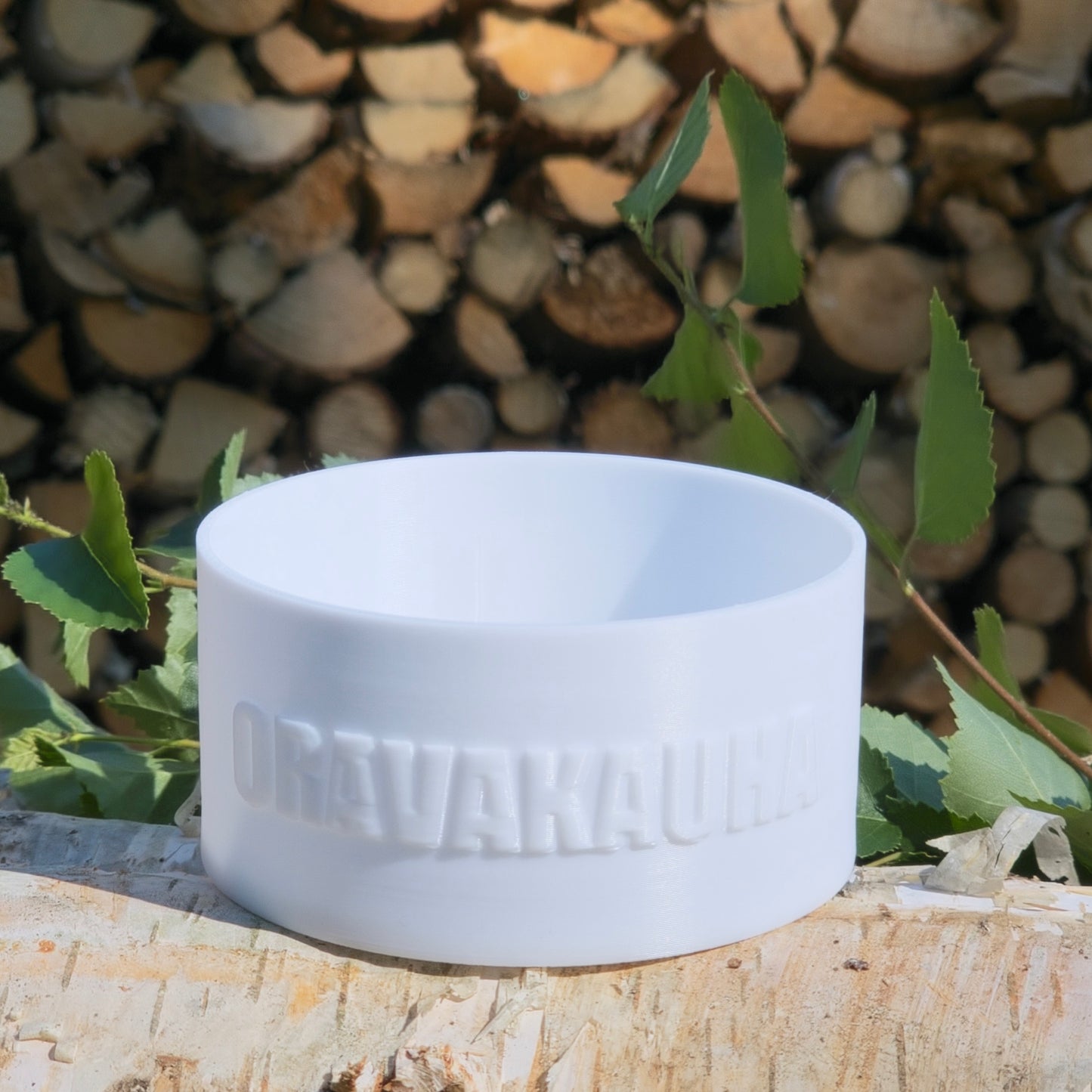 オラヴァラドル(ロウリュ用柄杓、ノーマル、ホワイト)4穴の交換用ベース付き