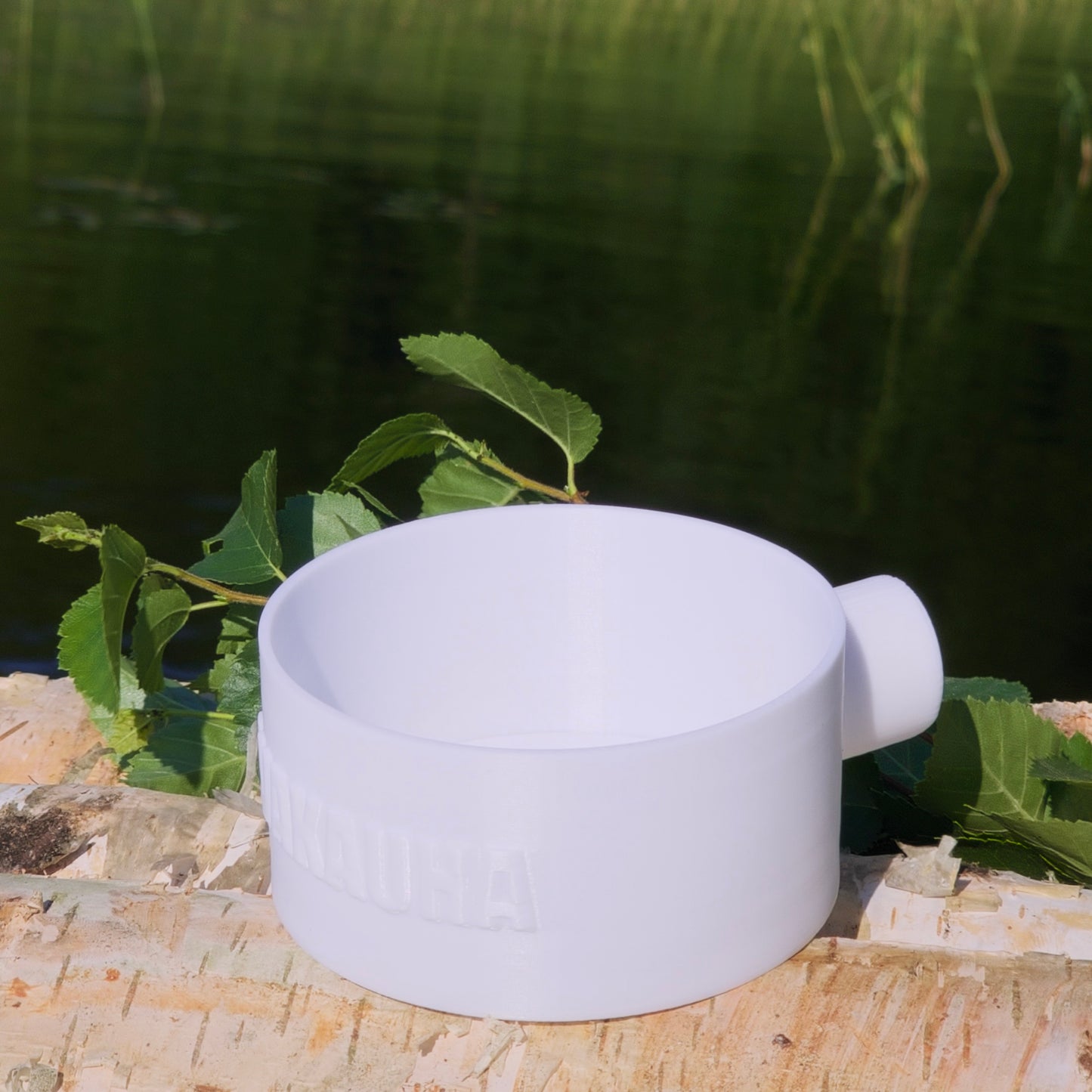 オラヴァラドル(ロウリュ用柄杓、ノーマル、ホワイト)4穴の交換用ベース付き