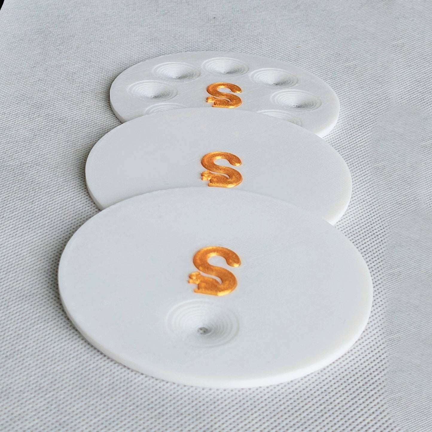 交換用底部プレート、3枚(ノーマル、ホワイト)