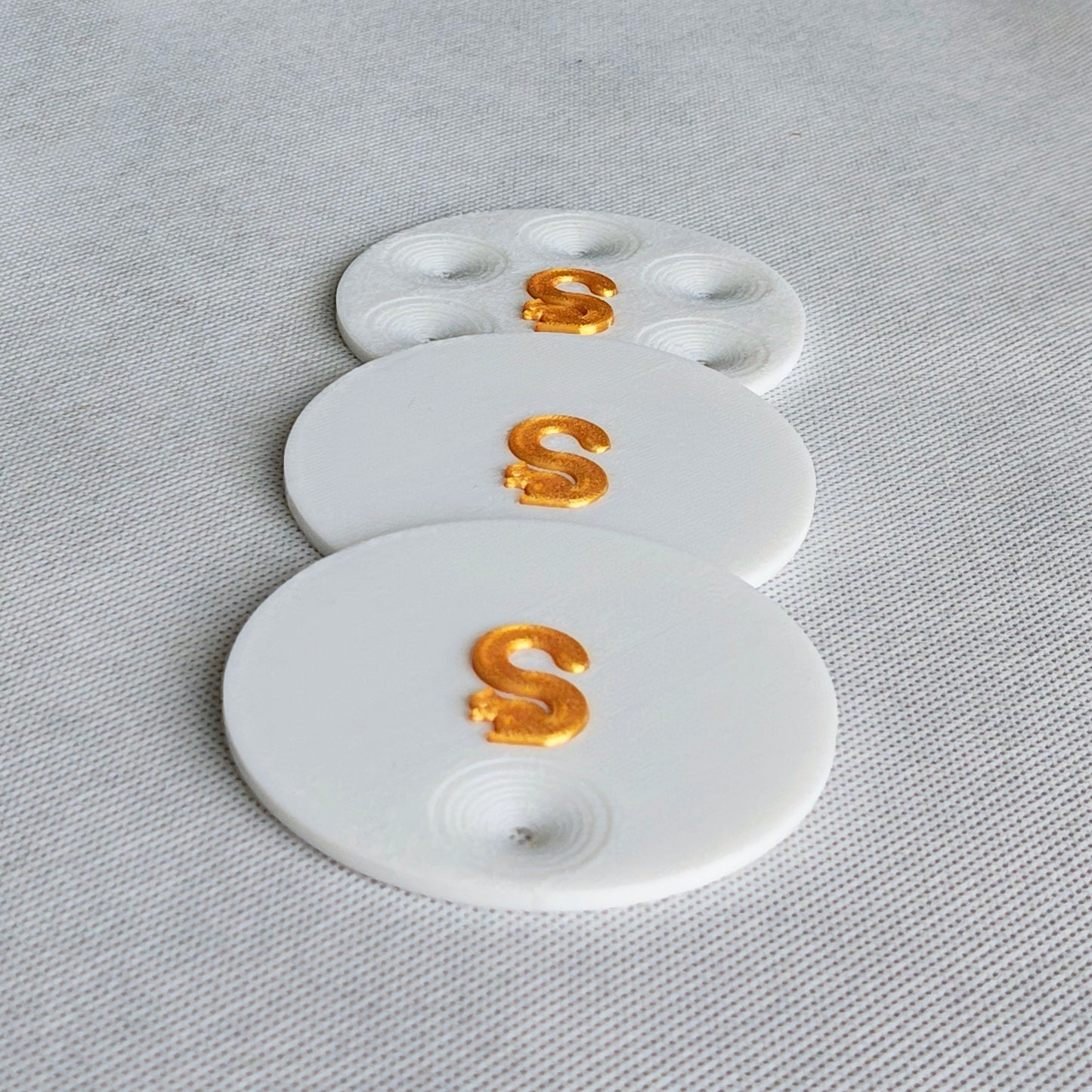 交換用底部プレート、3枚(スモール、ホワイト)